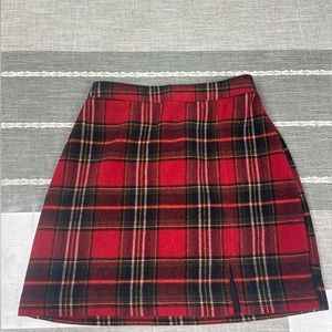 Hollister plaid skirt XS